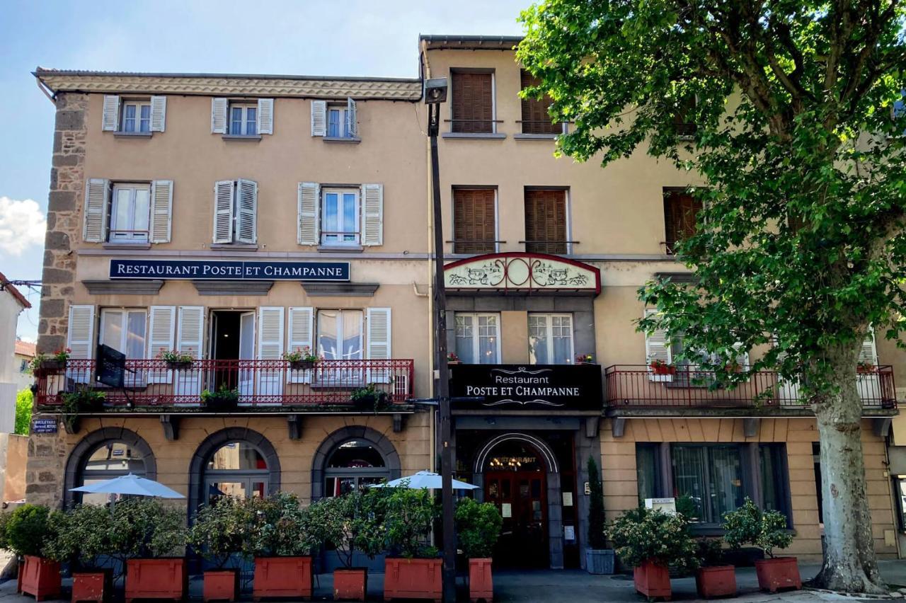 Hotel Poste Et Champanne Brioude Esterno foto